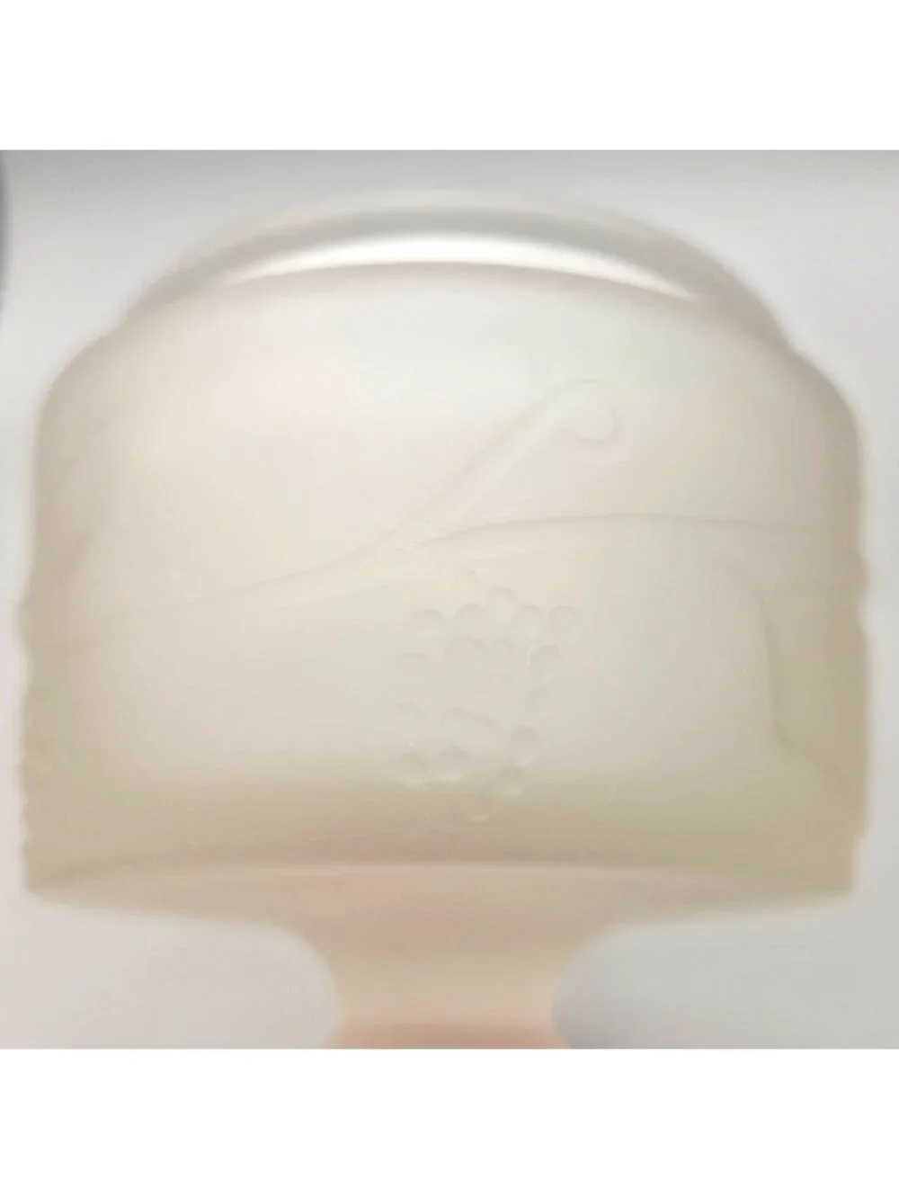 Vintage Avon 'Period Piece' Frosted Glass Grapevine Vanity Jar Empty